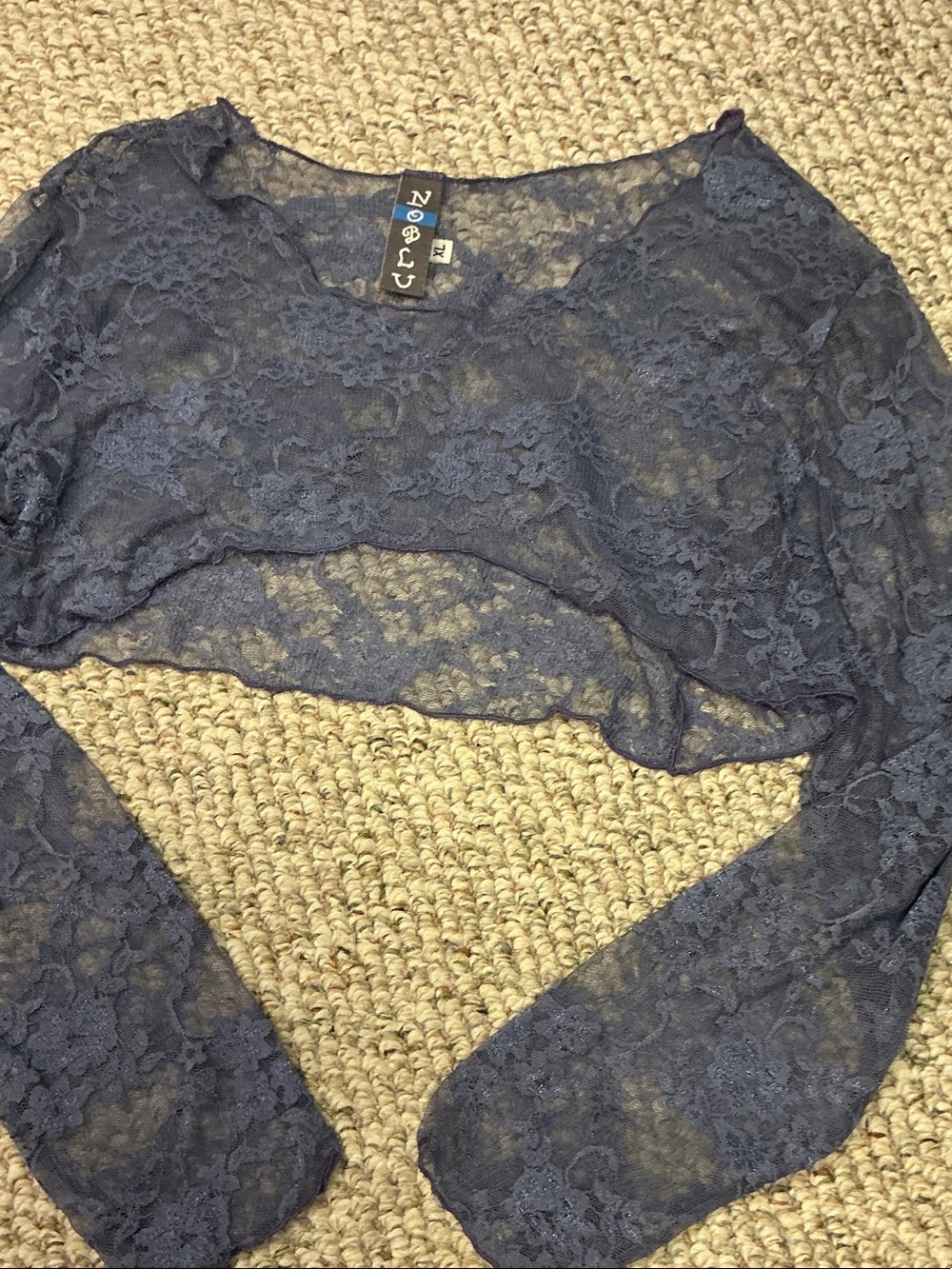 Noblu lace cropped shrug. XL